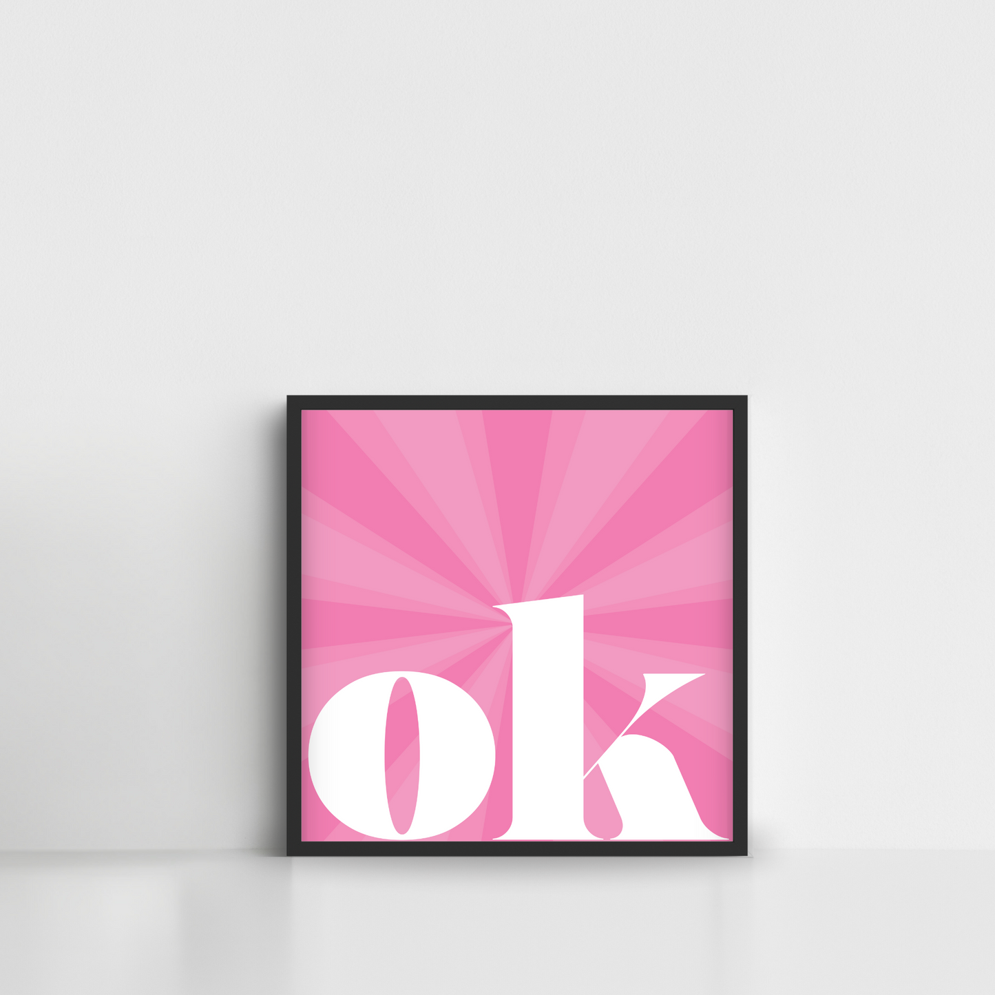 Ok Poster Framed Poster Wall Art