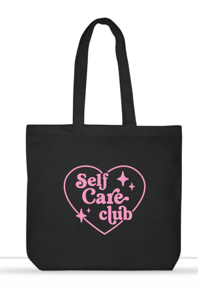 Self Care Club Pink Design Tote bag
