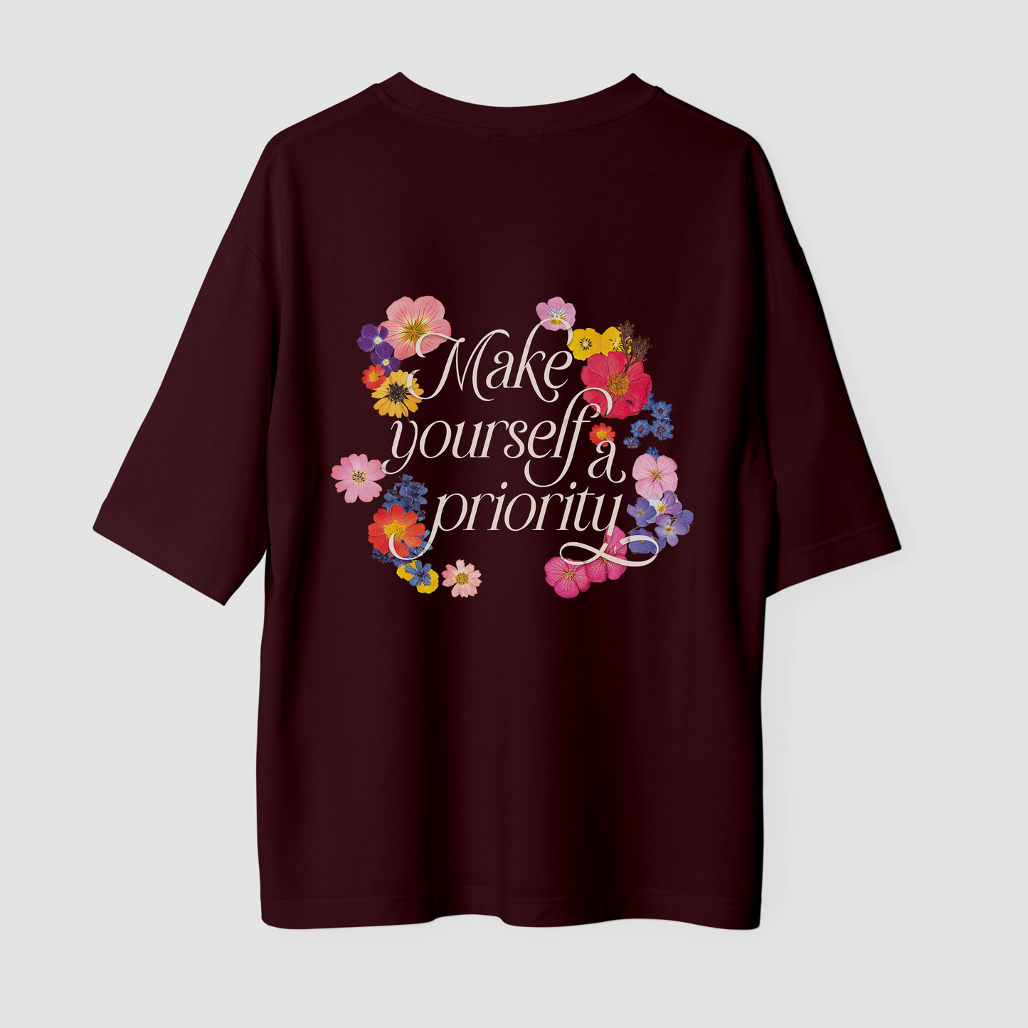 Breathe Bloom Be Unisex Oversized T-Shirt