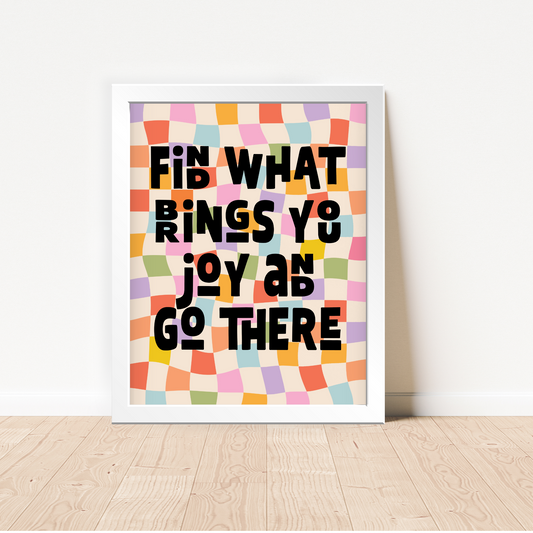 Find Joy Framed Poster Wall Art