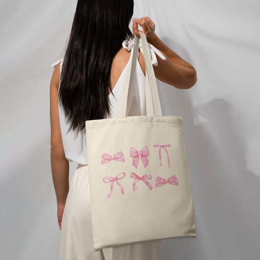 Pink Bows Pinterest Inspirted Tote Bag