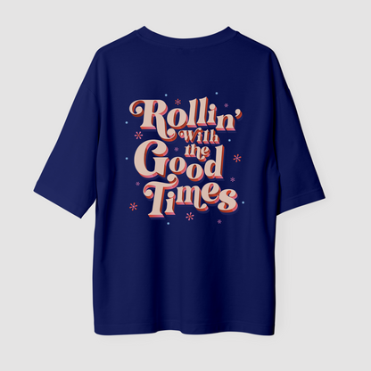 Lucky Girl Center Unisex Oversized T-Shirt