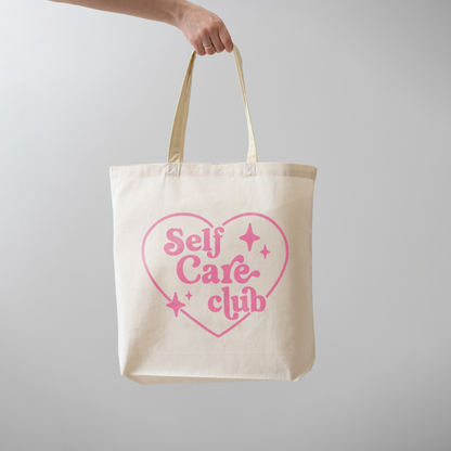 Self Care Club Pink Design Tote bag