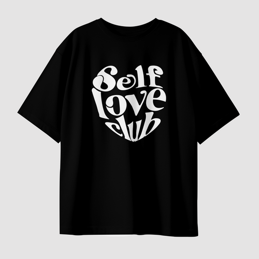 Self Love Club White Oversized T-Shirt
